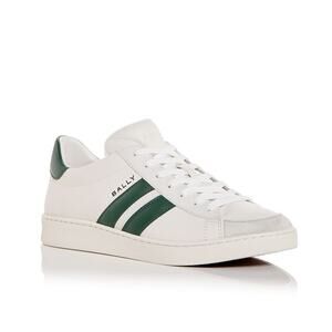 Bally Leather White Kelly Tyger Sneakers Size 9.5